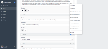 Screenshot of Craft entry editing interface